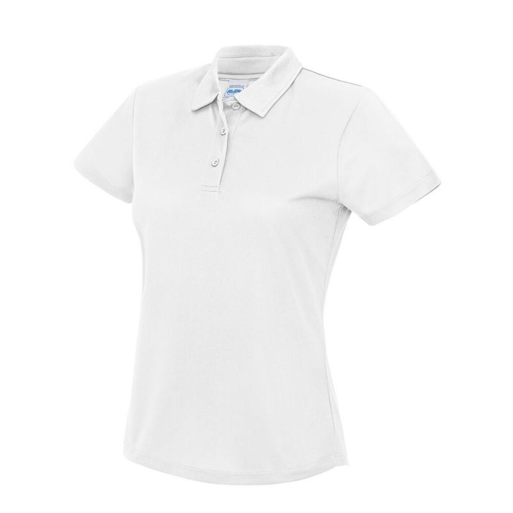 Awdis Womens/Ladies Moisture Wicking Lady Fit Polo Shirt / Arctic White